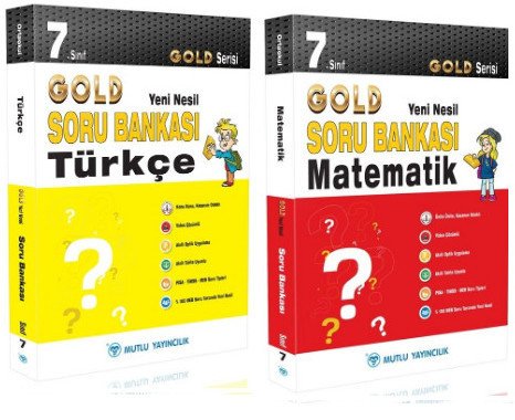 7.Sınıf Gold Serisi Yeni Nesil Soru Bankası Seti (T-M) Mutlu Yayıncılık