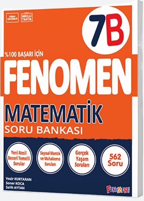 7 Matematik Soru Bankası B Fenomen Okul