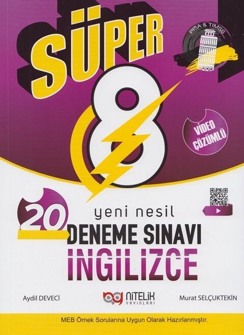 8.Sınıf İngilizce Süper Yeni Nesil 20 Deneme Sınavı