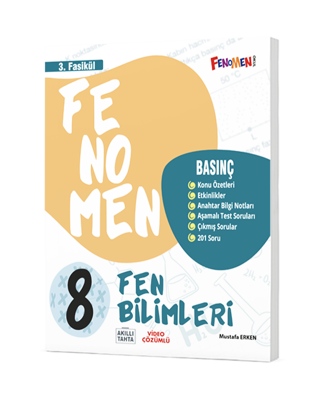 8. Sınıf Fen Bilimleri 3. Fasikül (Basınç) Fenomen Okul