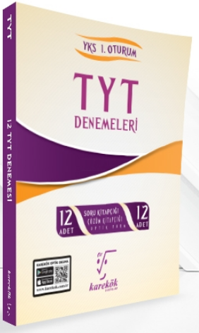 TYT 12 Deneme Sınavı Karekök Yayınları