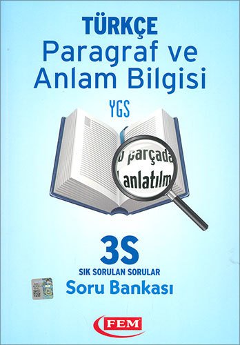YGS Sık Sorulan Sorular Türkçe Paragraf ve Anlam Bilgisi 3S