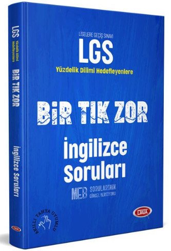 8.Sınıf LGS Bir Tık Zor İngilizce Soruları Data Yayınları