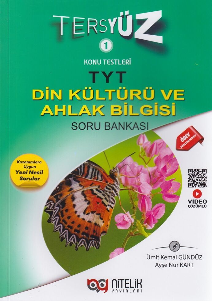 Nitelik Yayınları TYT Din Kültürü ve Ahlak Bilgisi Tersyüz Soru Bankası