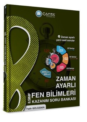 8.Sınıf Fen Bilimleri Zaman Ayarlı Kazanım Soru Bankası Çanta Yayınları