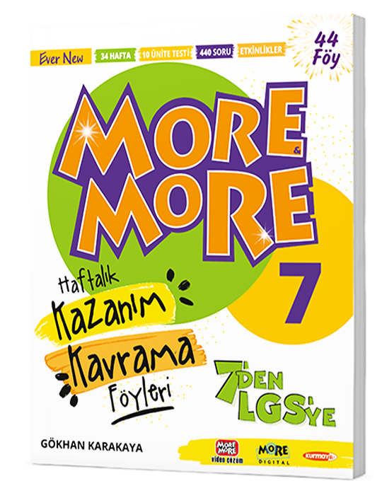 More & More 7 Haftalık Kazanım Kavrama Föyleri Kurmay Elt