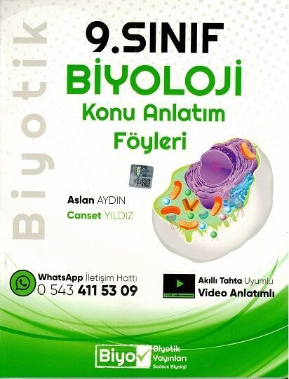 Biyotik Yayınları 9. Sınıf Biyoloji Konu Anlatım Föyleri