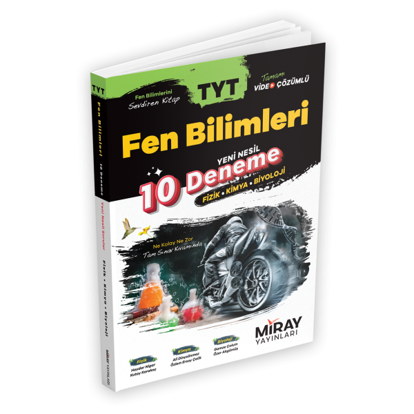 TYT Fen Bilimleri 10 Deneme Miray Yayınları