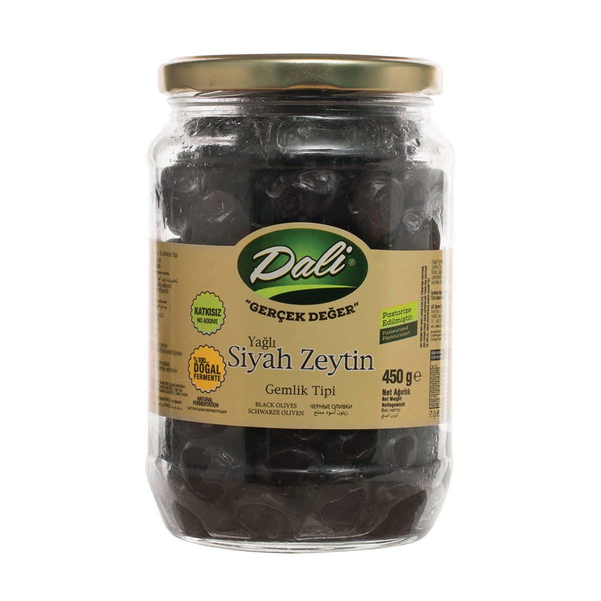 Yağlı Siyah Zeytin 450 gr. Cam 291/320 (S)