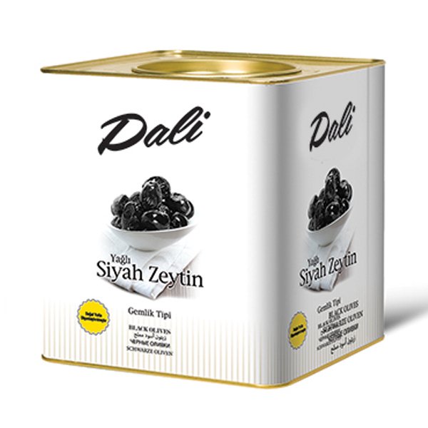 Yağlı Siyah Zeytin Teneke 10 Kg. 261/290 (M)