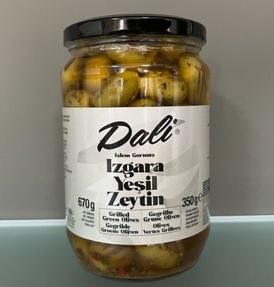Izgara Yeşil Zeytin 350 gr. 180/200