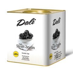 Kuru Sele Siyah Zeytin 9 Kg Teneke 351/410