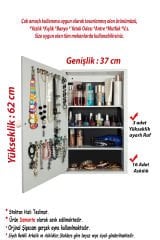 Takı Dolabı - First Mobilya - Gül - Çok Amaçlı - Aynalı Takı Dolabı A - Kilitsiz
