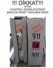 Yıldız Kilitli Demonte Tek Çekmeceli Hediyelik çok amaçlı Aynalı Takı Dolabı Gövde Beyaz / Kumaş Fuşya