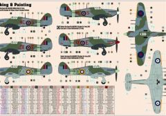 Mistercraft D208 1/72 Hawker Hurricane Mk.IIc Savaş Uçağı Demonte Plastik Maketi