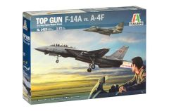 Italeri 1422S 1/72  F-14A (Top Gun) vs A-4 Savaş Uçağı Demonte Plastik Maketi