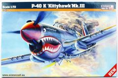 Mistercraft D220 1/72 P-40 K Kittyhawk Mk.III Savaş Uçağı Demonte Plastik Maketi