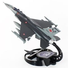 AkbaModel 1/48 F-16 Hançer Filo Muharip Savaş Uçağı, Sergilemeye Hazır Standlı Model