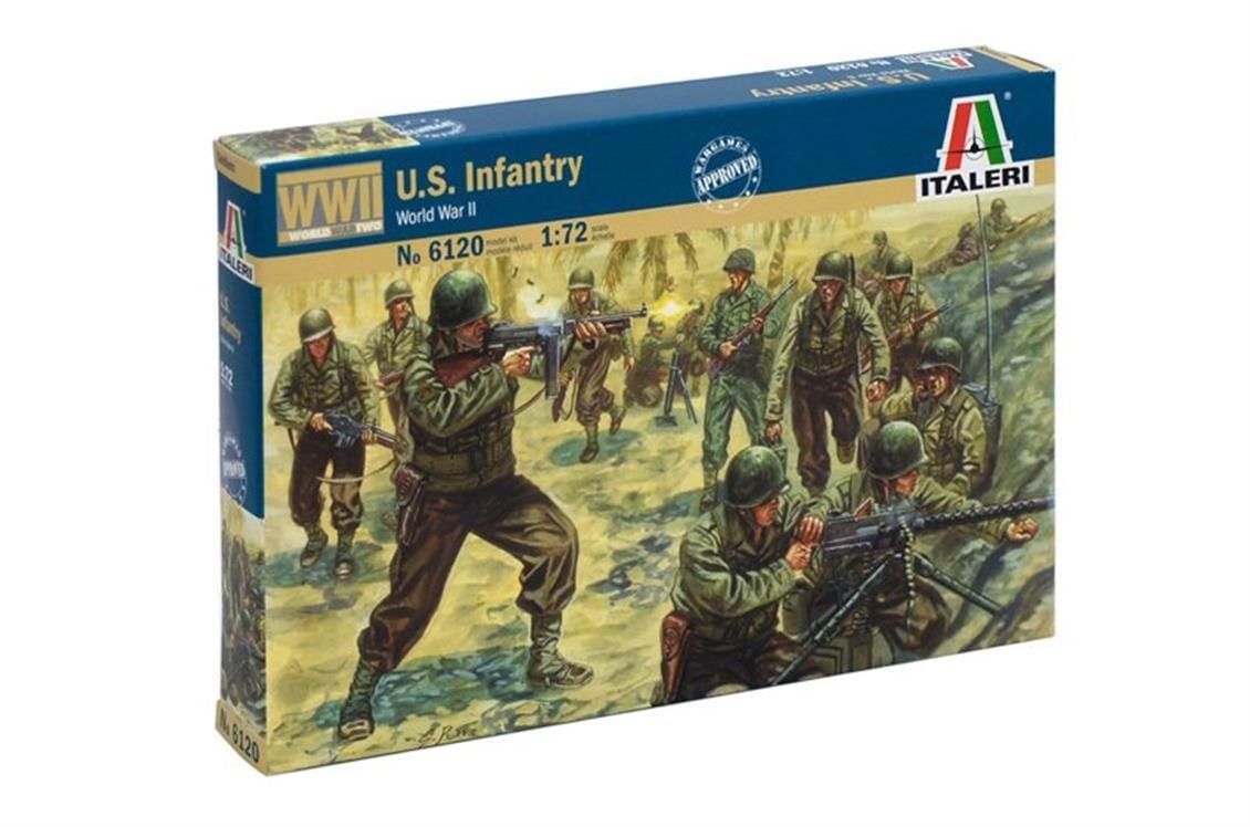 Italeri 6120S 1/72 WWII Amerikan Piyade Askerleri Demonte Plastik Maketi