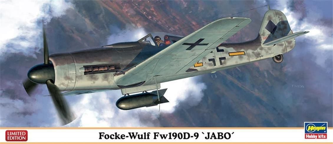 Hasegawa 01967 1/72 Ölçek Focke-Wulf FW190D-9 JABO (Limited Edition) Savaş Uçağı Plastik Model Kiti