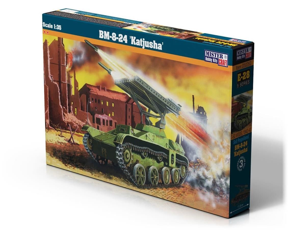 Mistercraft E028 1/35 BM-8-24 (Katjusha) Zırhlı Roketatar Sistemi Demonte Plastik Maketi