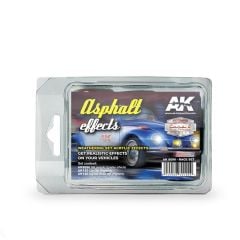 AK Interactive 8090 3x35 ml. Asfalt Yol Efekti, Ralli Serisi, Enamel Maket Boyası Seti