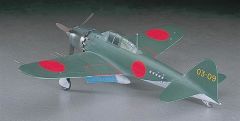 Hasegawa JT72 09072 1/48 Ölçek Mitsubishi A6M5c Zero Fighter Type 52 Hei Savaş Uçağı Plastik Model Kiti