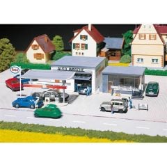 Faller 130296 1/87 Benzin İstasyonu ve Araba Yıkama Yeri Demonte Plastik Maketi