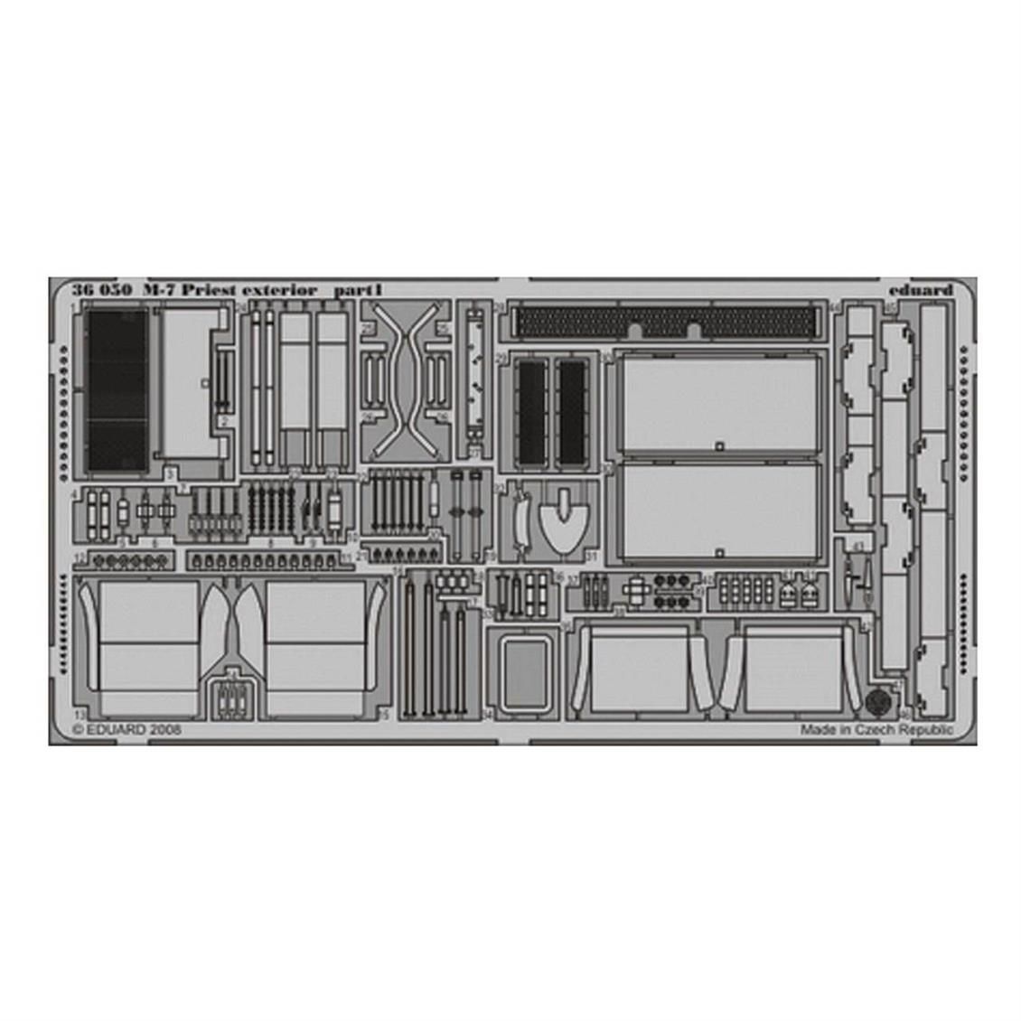 36050 1/35 M-7 DIŞ DETAY SETİ - STD.PHOTO ETCHED S