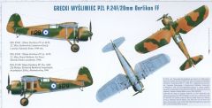 48107 1/48 GREEK FIGHTER PZL.P.24F WITH 20MM OERLI