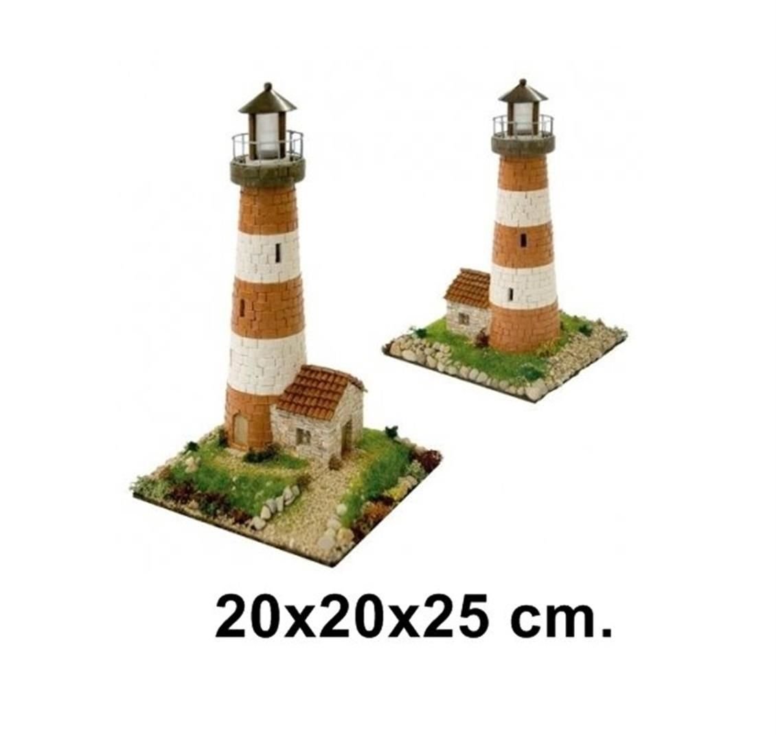 Domenech 3526 Faro Deniz Feneri, 20x20x25 Cm. Demonte Taş Maketi