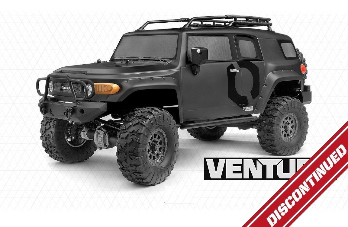 HPI Racing Venture FJ Cruiser RTR 4WD Scale Crawler (Matt Black Edition)