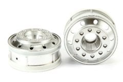 Tamiya Metal-Plated Front Wheels (22mm Matt Finish)