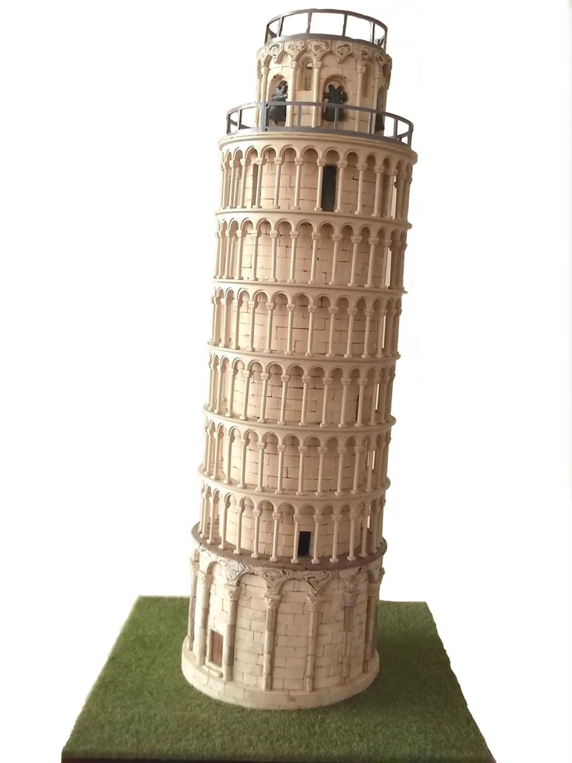 Domenech 3653 İtalya Pisa Kulesi, 36x28x8 Cm. Demonte Taş Maketi