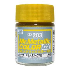 Gunze GX203 18 ml. Metallic Yellow, Mr.color Serisi Model Boyası