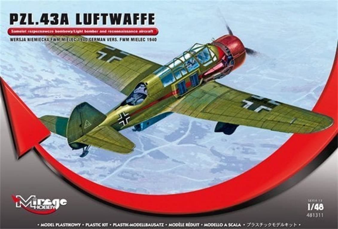 481311 1/48 PZL.43A LUFTWAFFE GERMAN Version MIELE