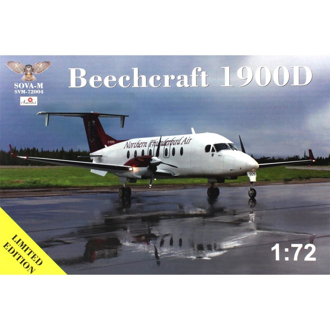 Modelsvit SVM-72004 1/72 Beechcraft 1900 D Northern Thunderbird Hava Yolları Yolcu Uçağı Plastik Model Kiti