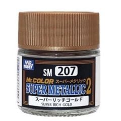 Gunze SM207 10 ml. Super Rich Gold II, Mr.Color Metallic Colors Serisi Model Boyası