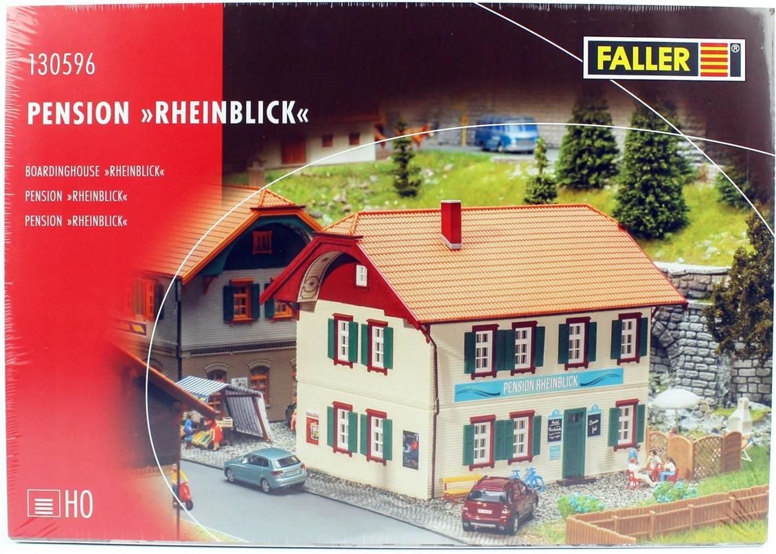 Faller 130596 1/87 Ölçek, Rheinblick Pansiyonu Plastik Model Kiti