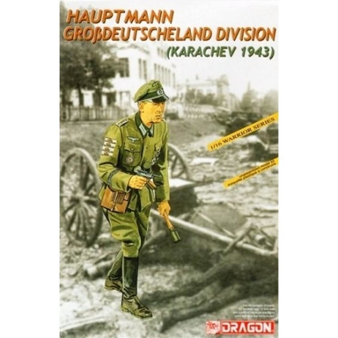 Dragon 1627 1/16 Ölçek Hauptmann GD Tümeni (Karaçev 1943) Asker Figürleri Plastik Model Kiti