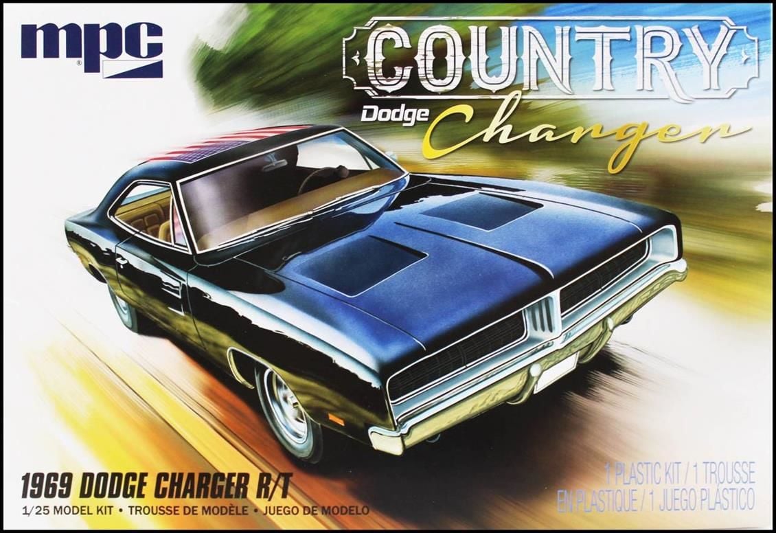 MPC 878M 1/25 1969 Dodge Country Charger R/T Araba Demonte Plastik Maketi