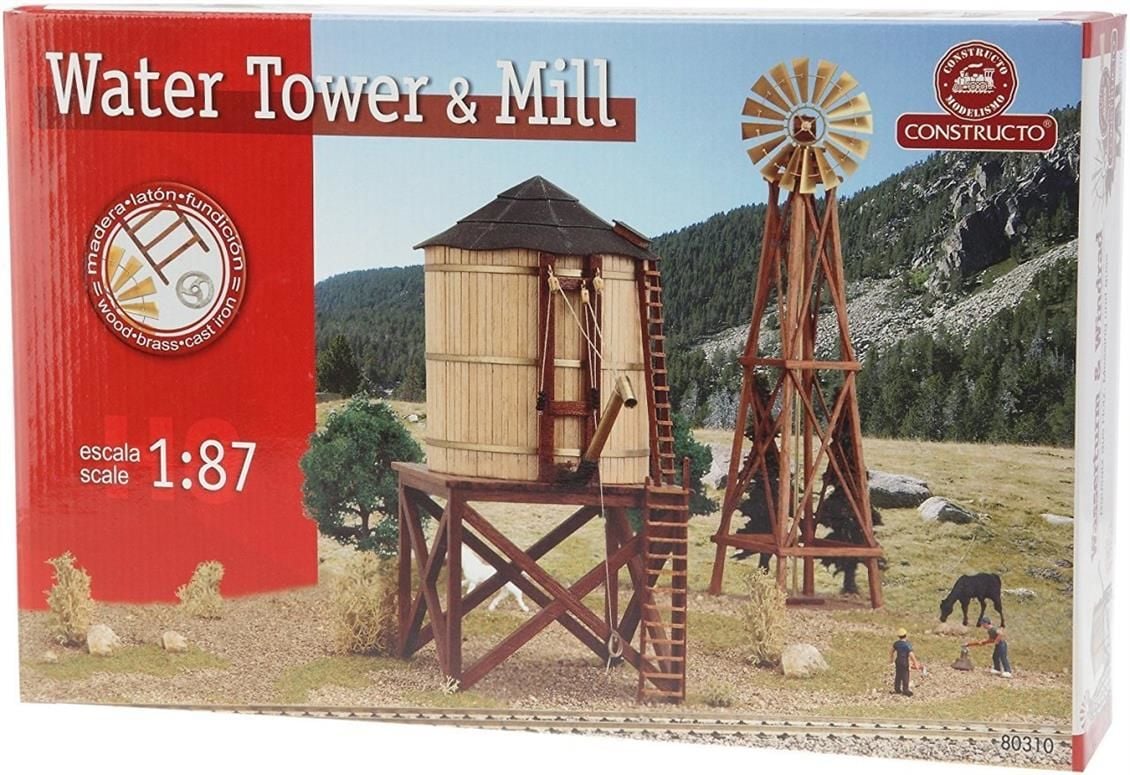 80310 1/87 SET WATER TOWER + MILL - AHŞAP KİT