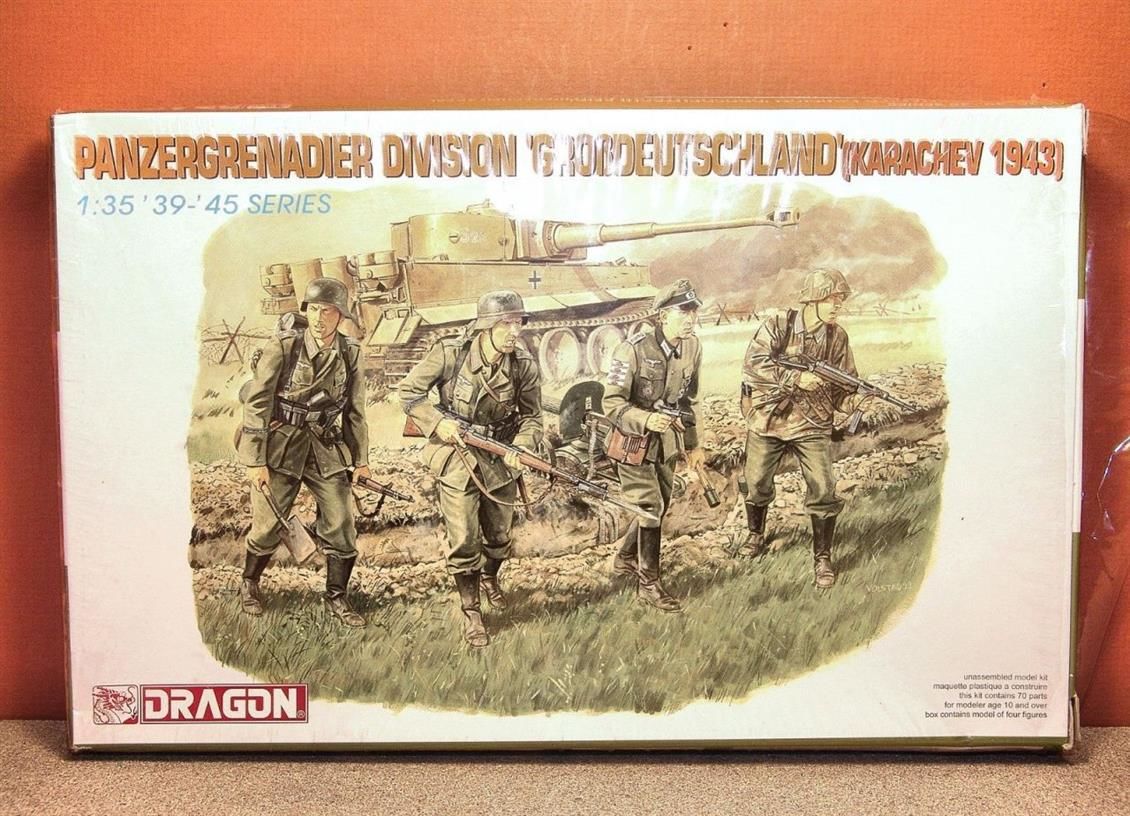 Dragon 6124 1/35 Ölçek Panzergrenadier Tümeni (Karaçev 1943) Asker Figürleri  Plastik Model Kiti