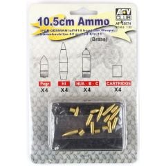 AFV Club AF35074 1/35 FH18M Mühimmat Seti, 16 Adet, Prinç Detay Seti