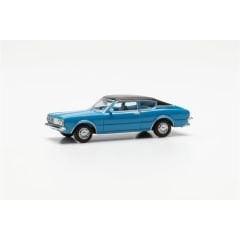 Herpa 023399-002 1/87 Ölçek Ford Taunus Coupe, Sky Blue, Sergilemeye Hazır Model Araç