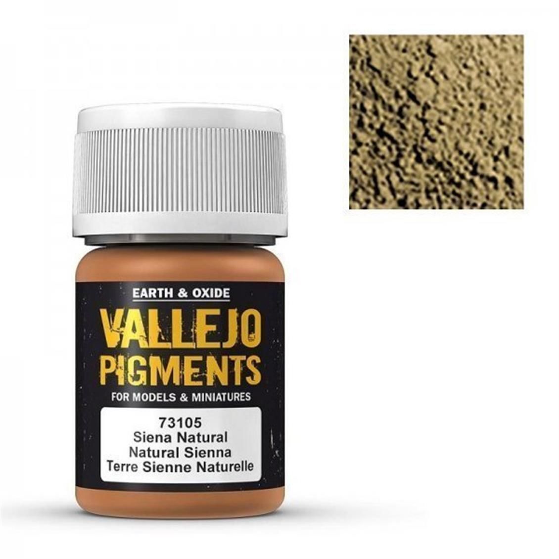 Vallejo 73105 35 ml. Natural Sienna, Model Boyası Pigmenti