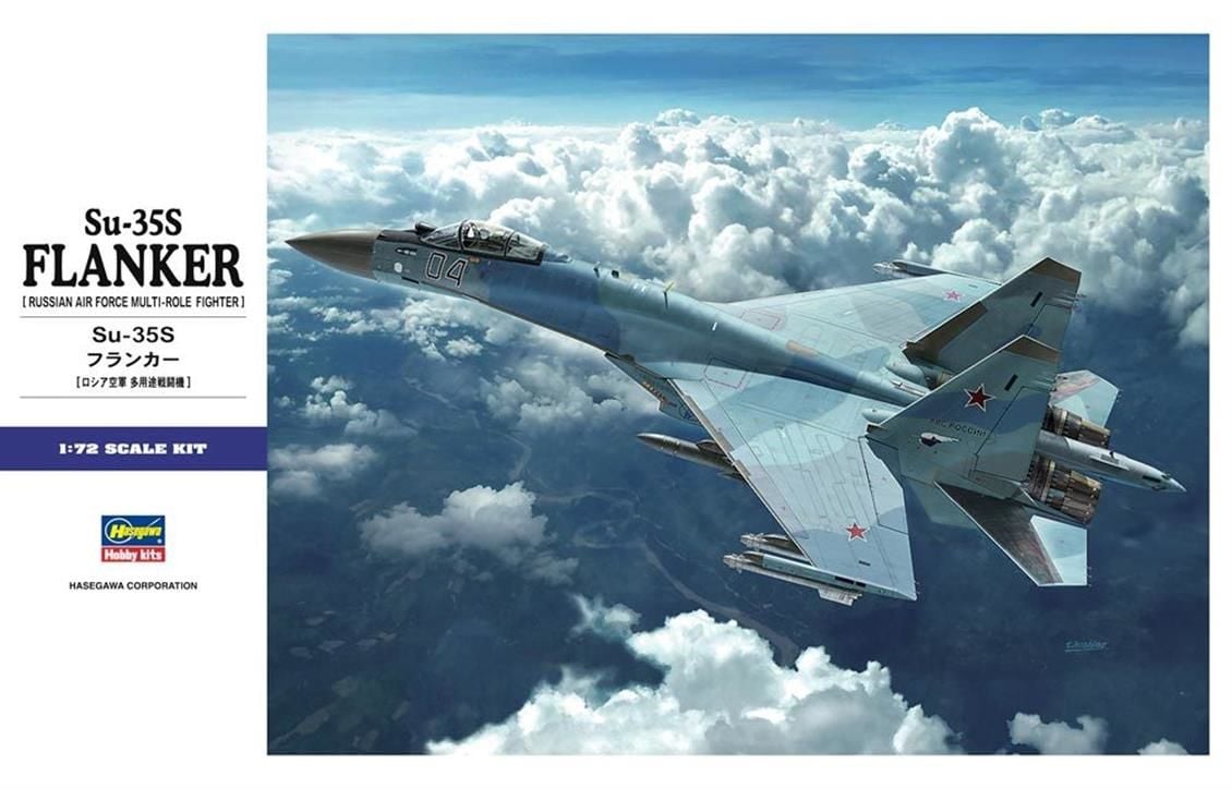 Hasegawa E44 01574 1/72 Ölçek SU-35S Flanker Savaş Uçağı Plastik Model Kiti