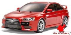 1/10 Tamiya Mitsubishi Lancer Evo X 190 mm Boyasız Şeffaf Kaporta