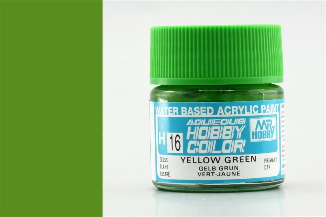 Gunze H016 10 ml. Yellow Green, Aqueous Serisi Maket Boyası