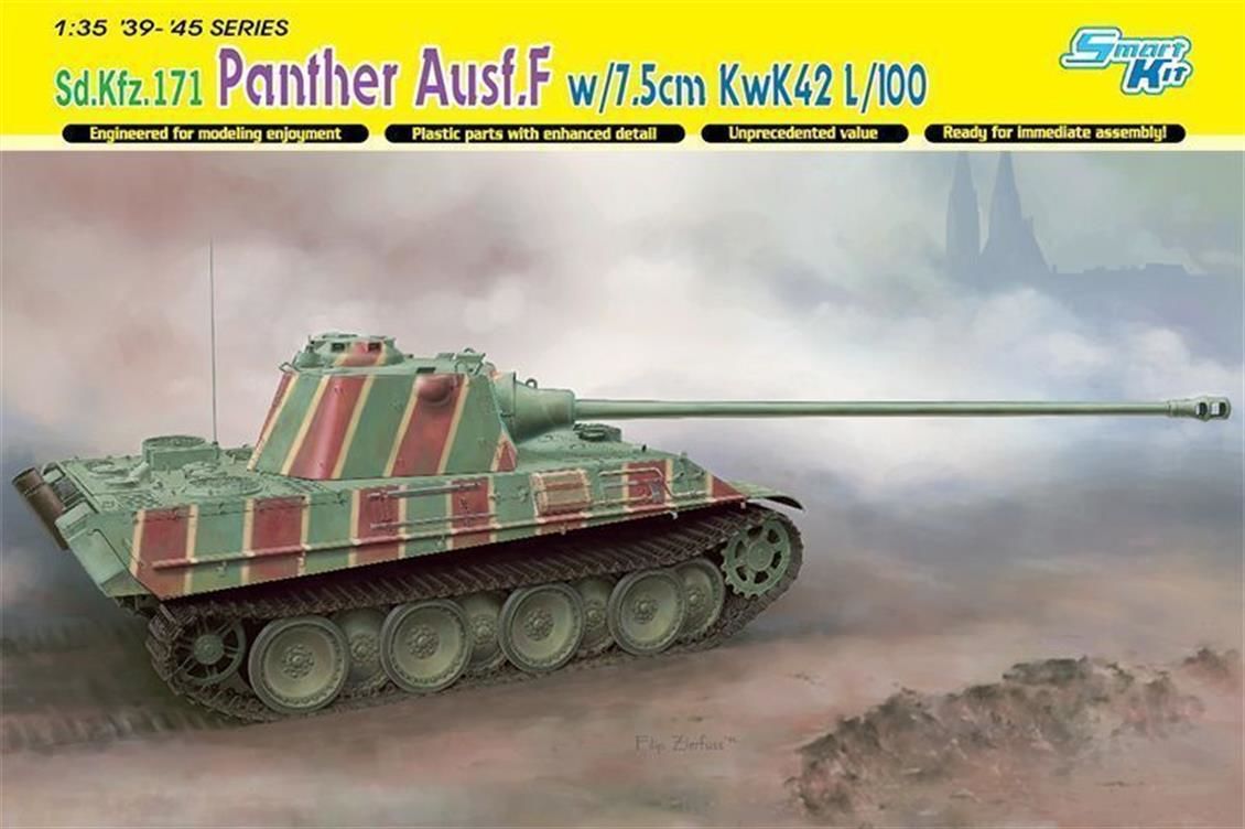 Dragon 6799 1/35 Ölçek Panther F (with/7.5cm KwK 42 L/100) Tankı Plastik Model Kiti